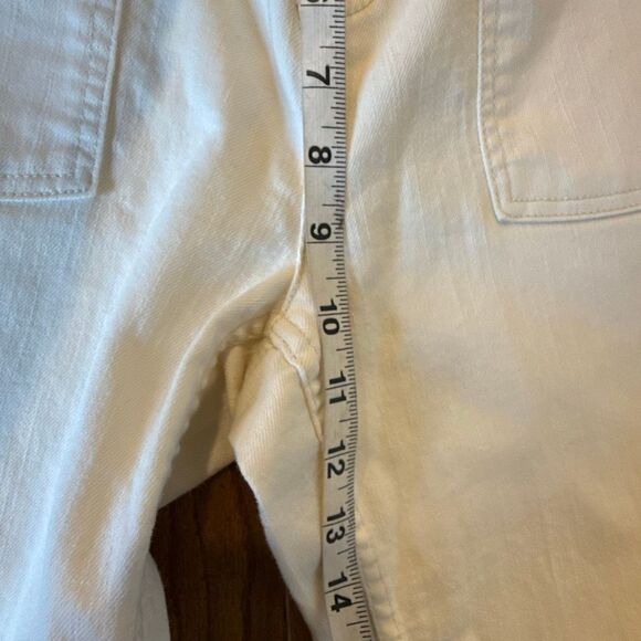 Liz Claiborne Jackie cream high rise flare jeans 6 - Picture 6 of 10